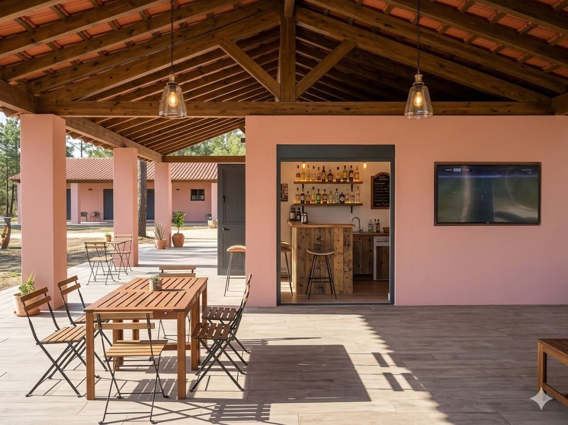 Peru Padel clubhouse and terrace