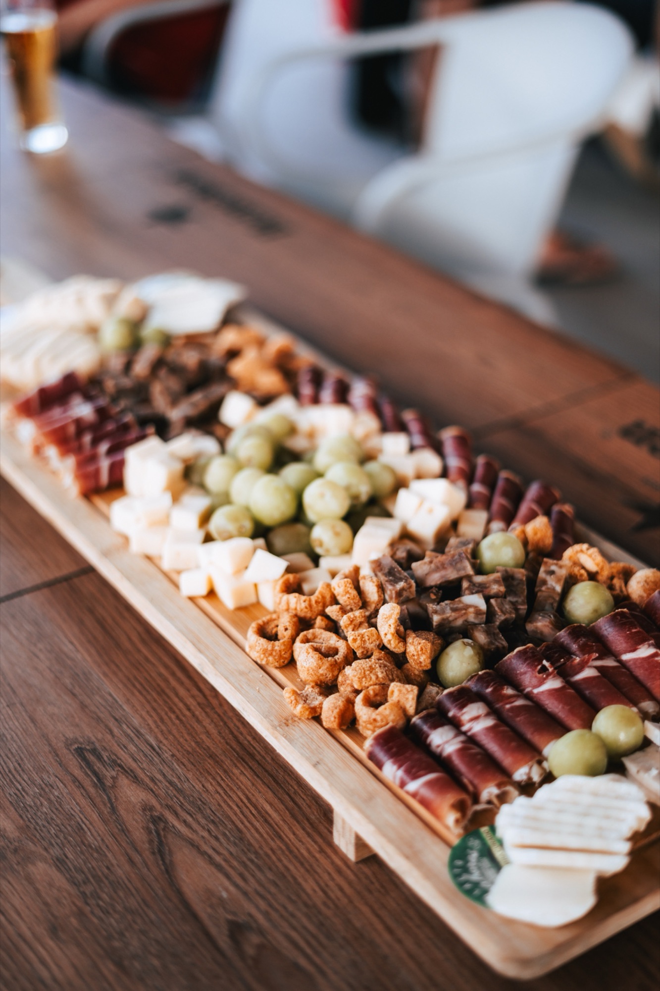 Charcuterie board at the bar