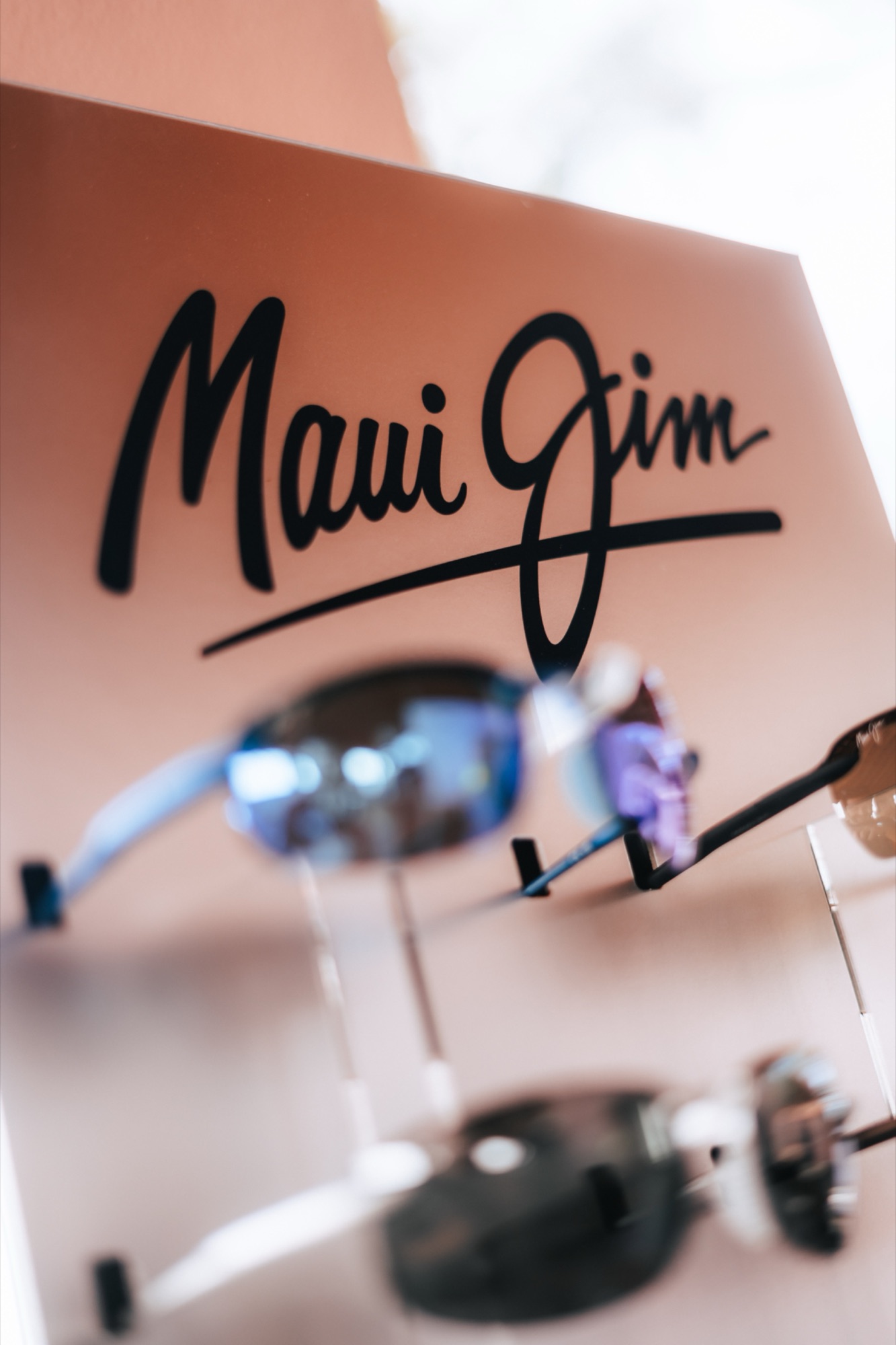 Maui Jim display in the pro shop